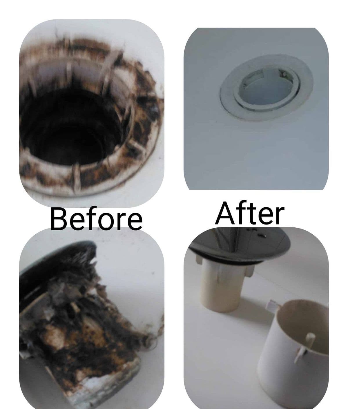 Extractor and filter — a cooker extractor housing and filter, heavily greased and then clean